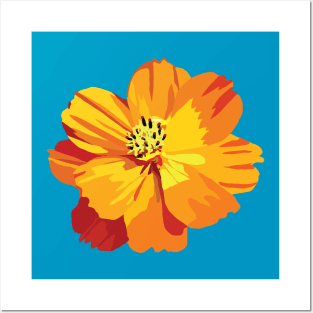 Orange Flower Posters and Art